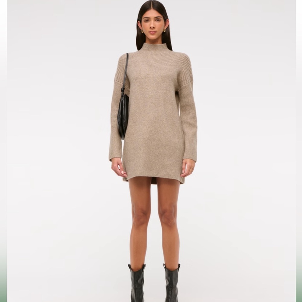 NWT Easy Mockneck Mini Sweater Dress